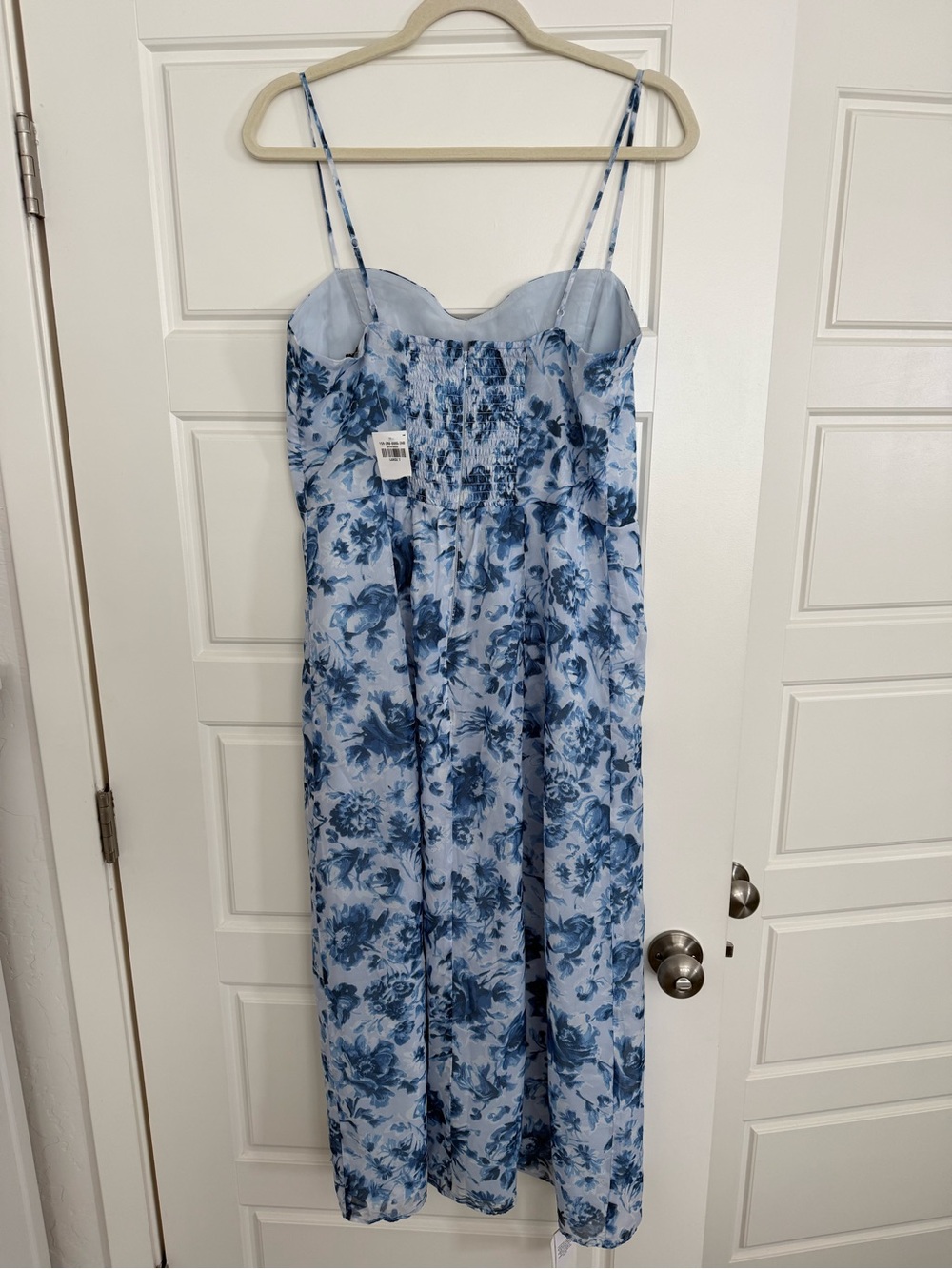 Abercrombie & Fitch Light Blue Floral Midi Dress (Camille Midi) - Picture 2 of 6